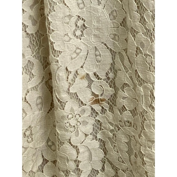 Vintage Trussardi Collection Cream Lace Dress‎ Italian Designer Fit & Flare US 6 - Picture 14 of 16